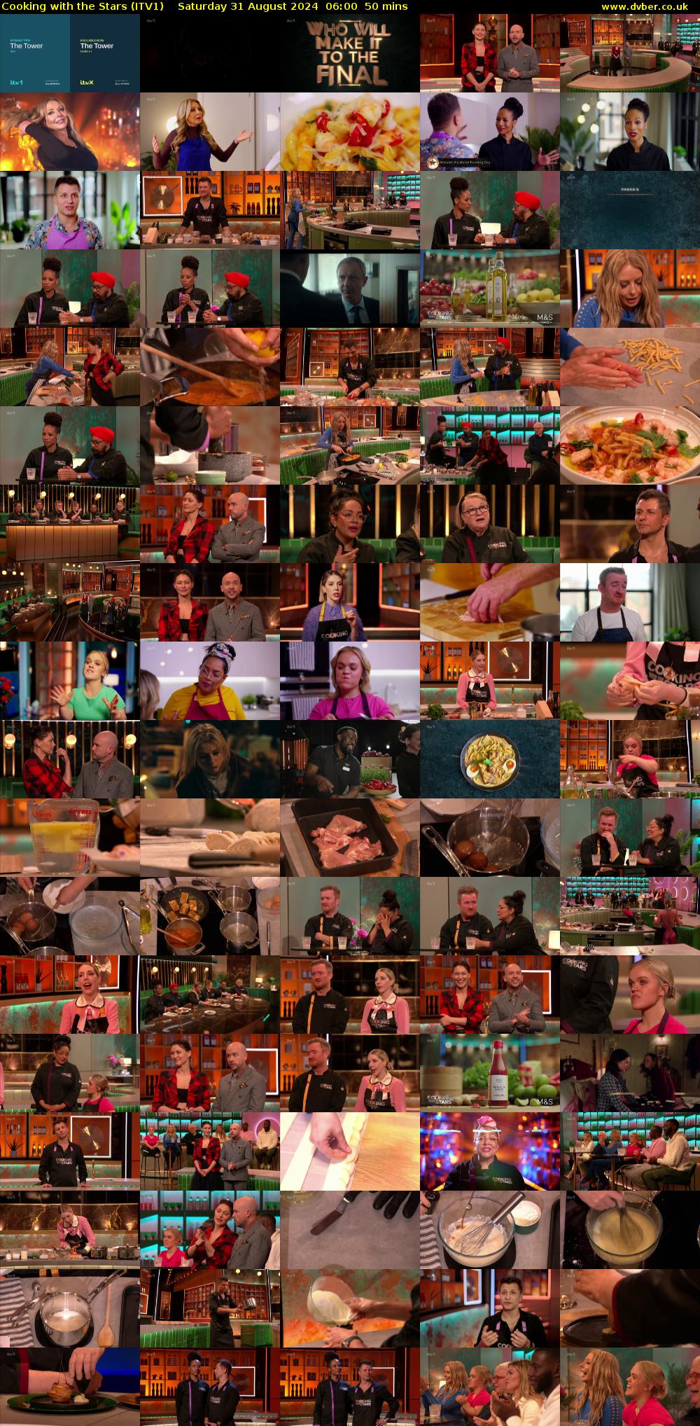 Cooking with the Stars (ITV1) Saturday 31 August 2024 06:00 - 06:50