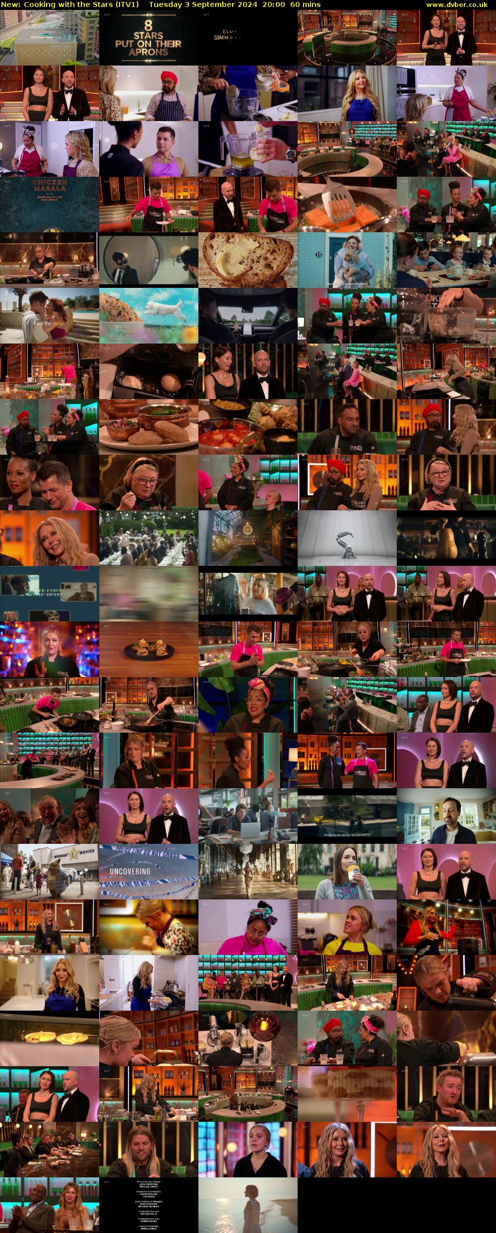 Cooking with the Stars (ITV1) Tuesday 3 September 2024 20:00 - 21:00