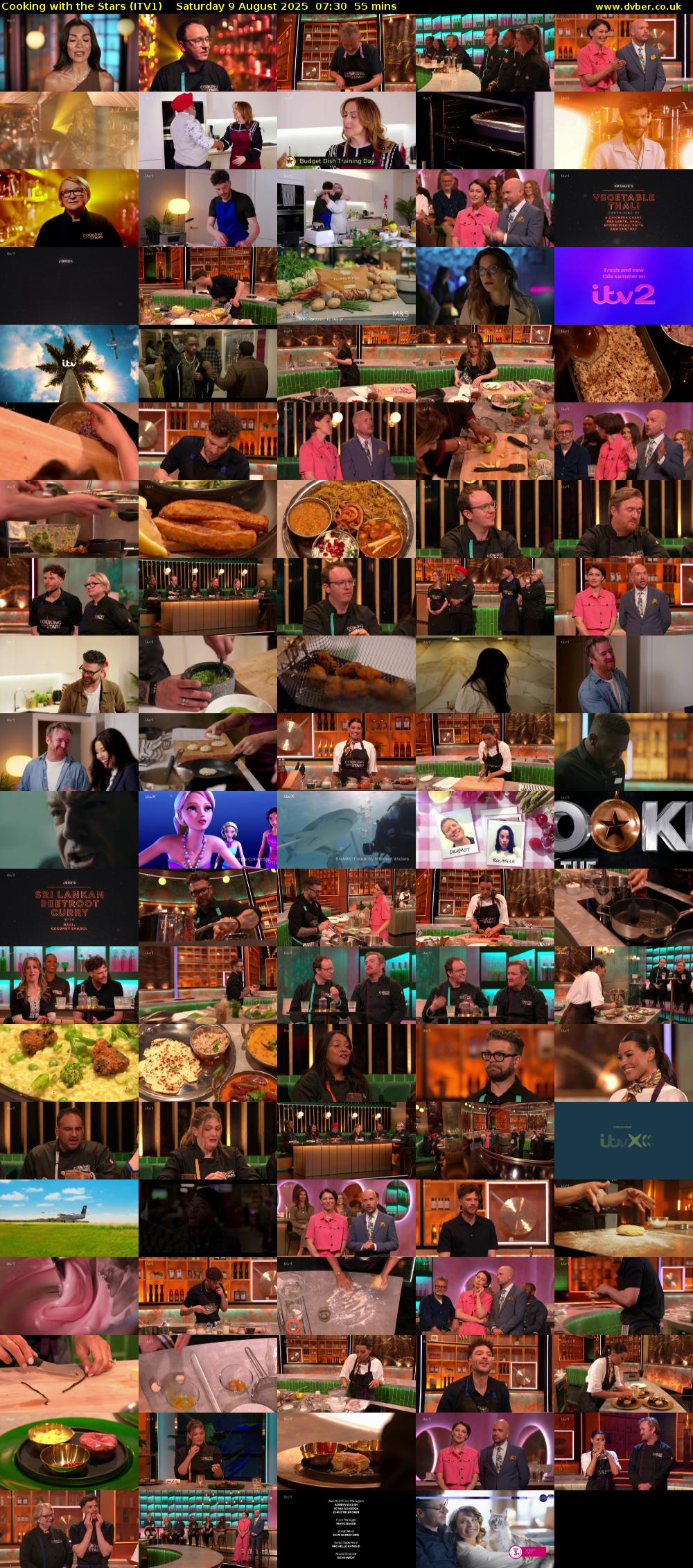 Cooking with the Stars (ITV1) Saturday 9 August 2025 07:30 - 08:25