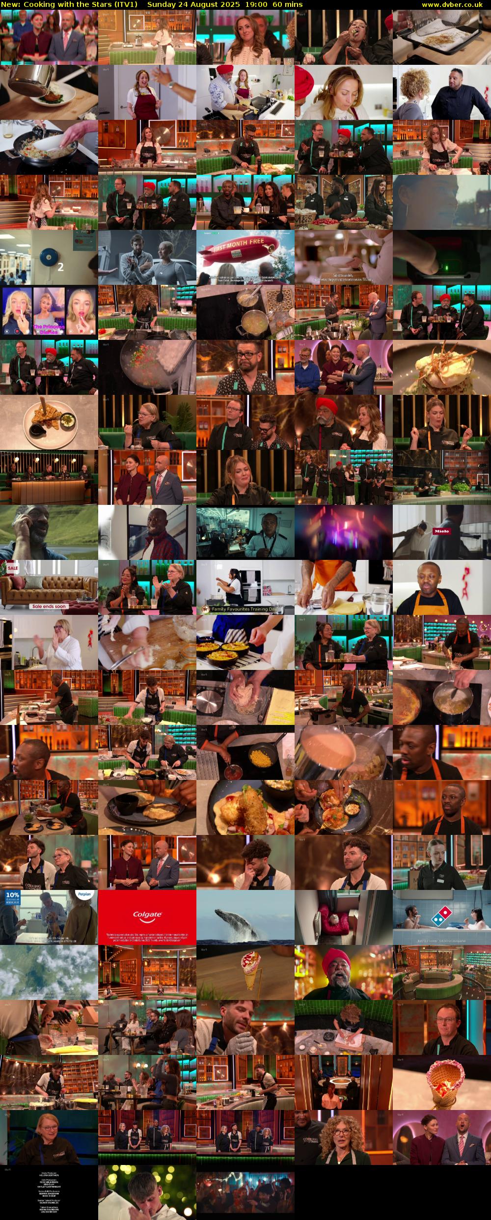 Cooking with the Stars (ITV1) Sunday 24 August 2025 19:00 - 20:00
