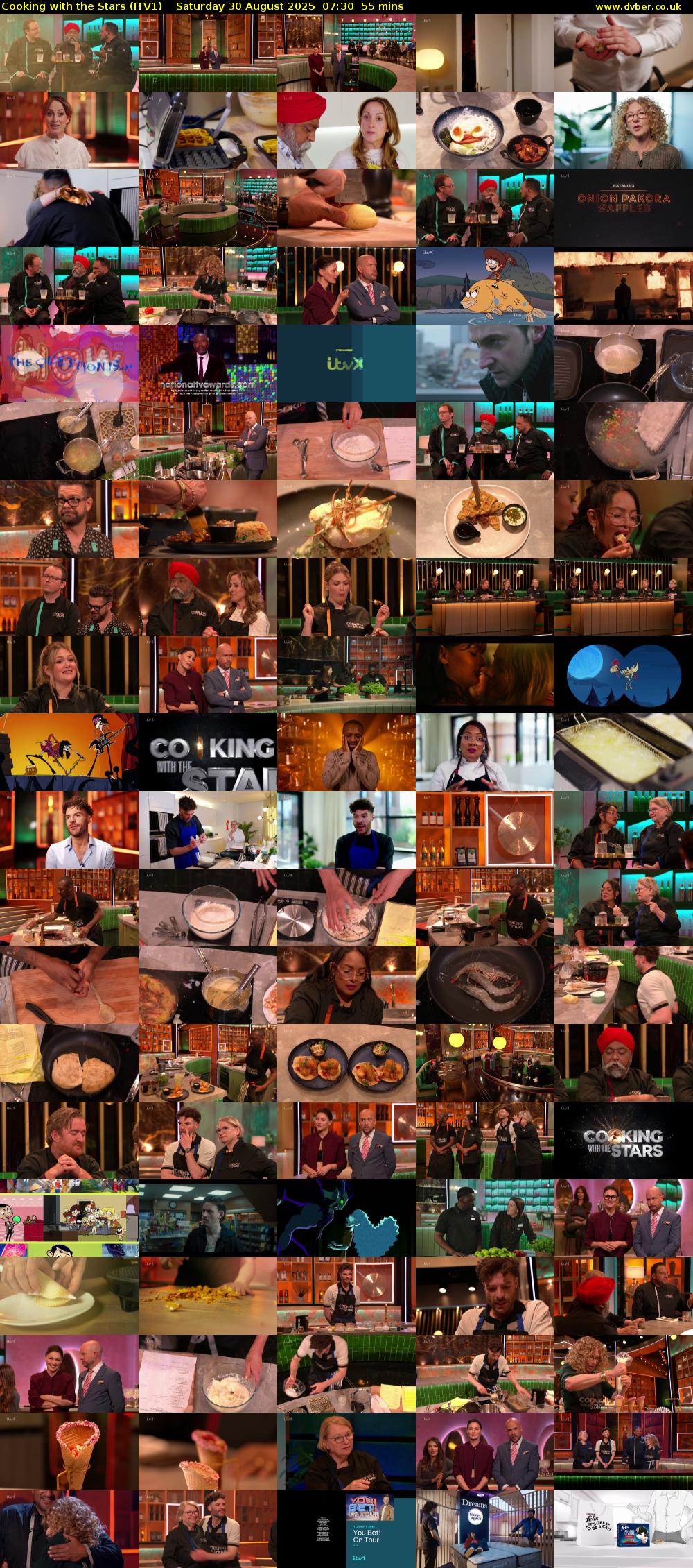 Cooking with the Stars (ITV1) Saturday 30 August 2025 07:30 - 08:25