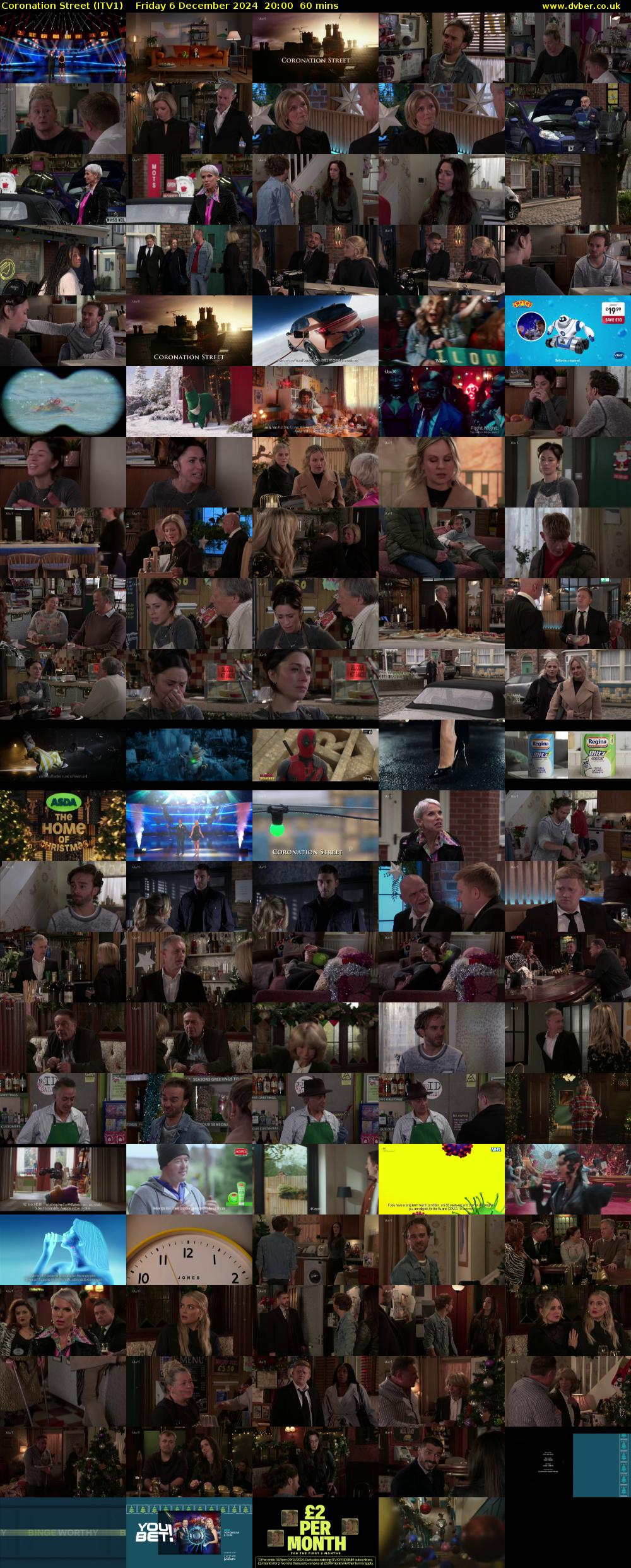 Coronation Street (ITV1) Friday 6 December 2024 20:00 - 21:00