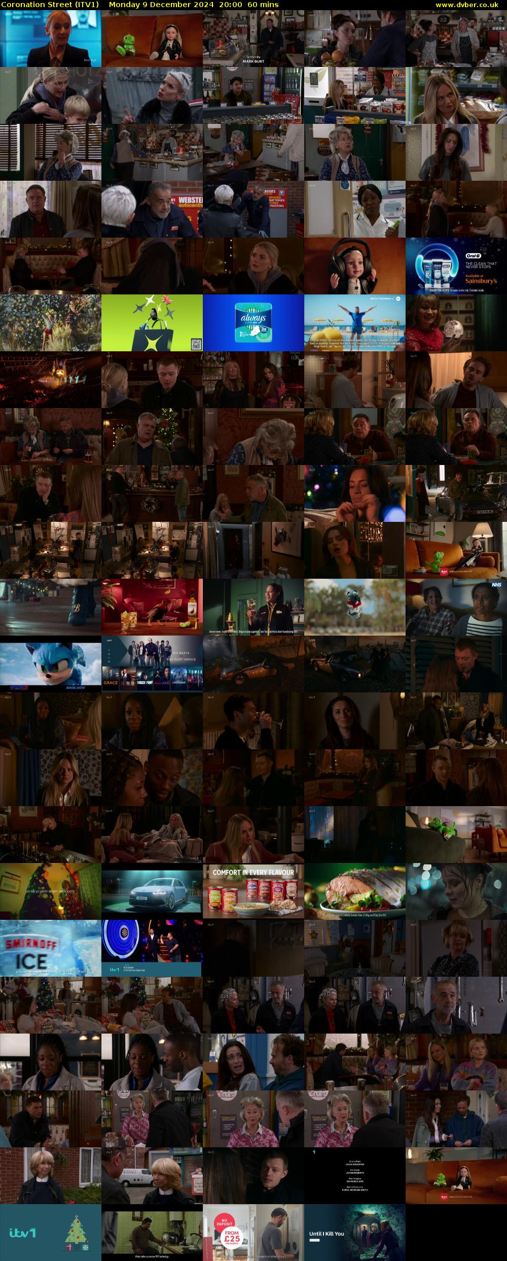 Coronation Street (ITV1) Monday 9 December 2024 20:00 - 21:00