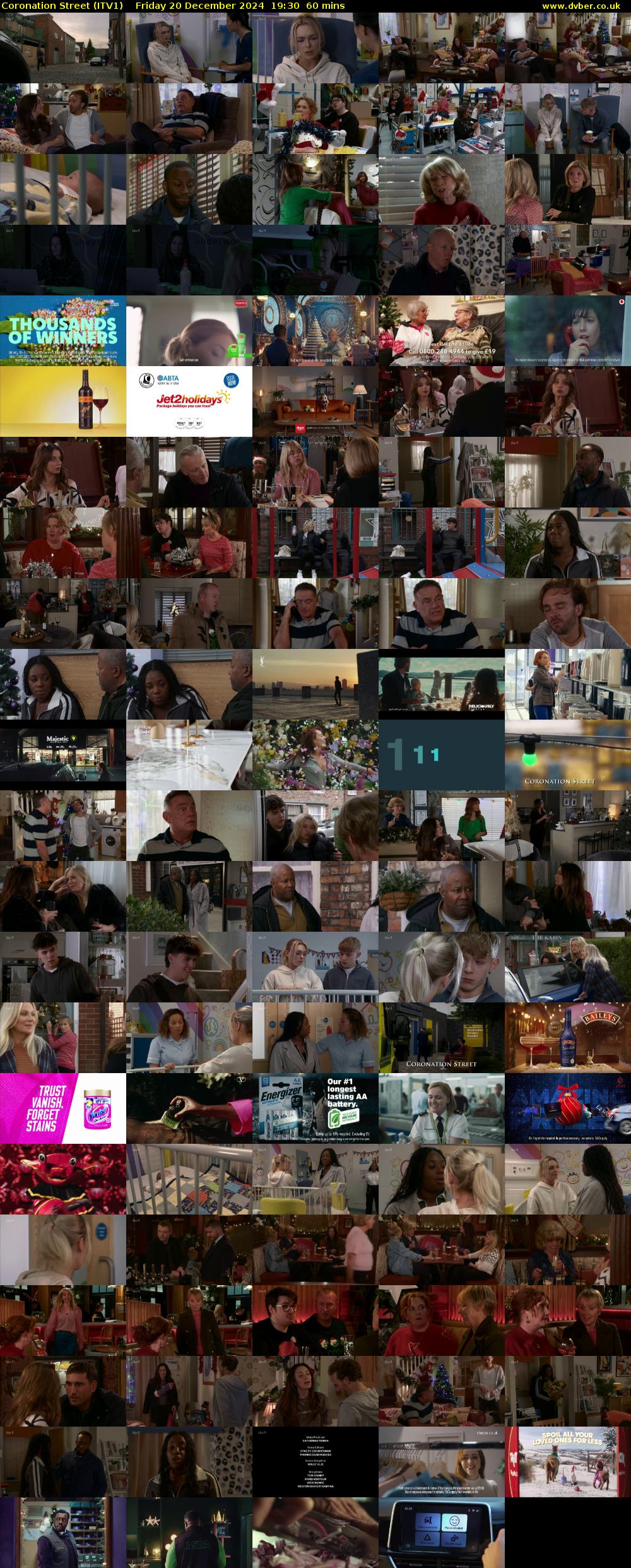 Coronation Street (ITV1) Friday 20 December 2024 19:30 - 20:30