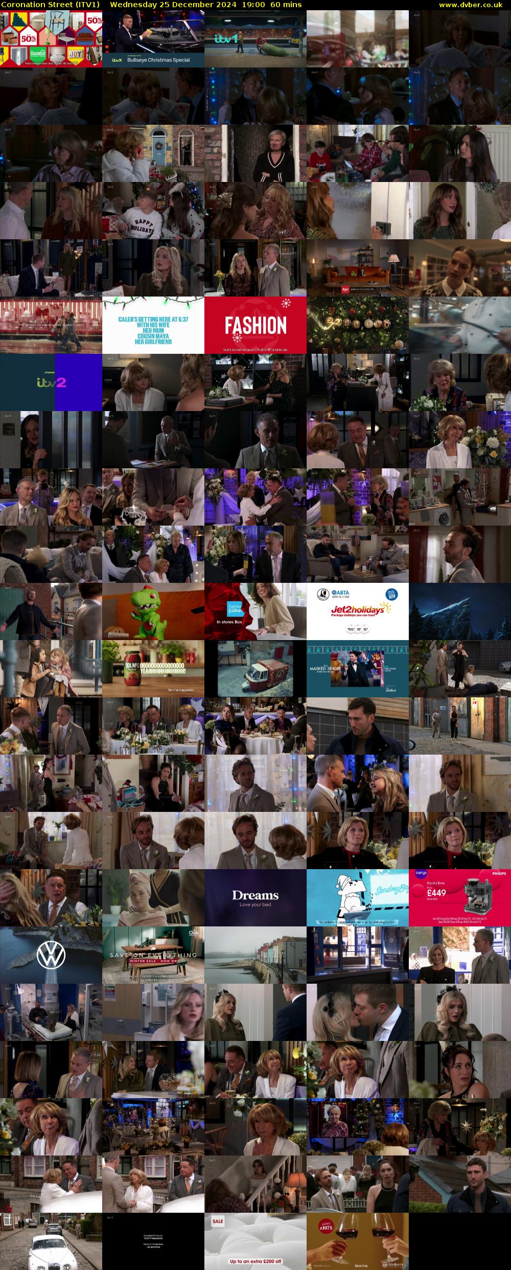 Coronation Street (ITV1) Wednesday 25 December 2024 19:00 - 20:00