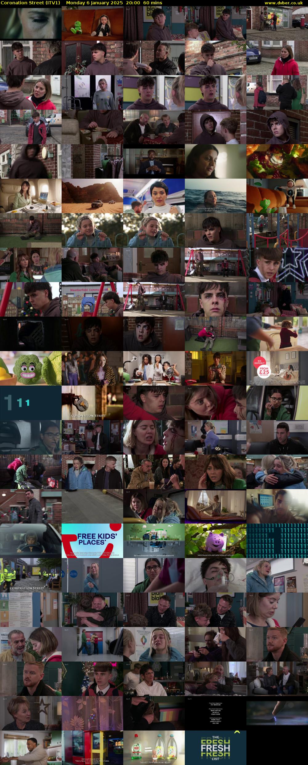 Coronation Street (ITV1) Monday 6 January 2025 20:00 - 21:00