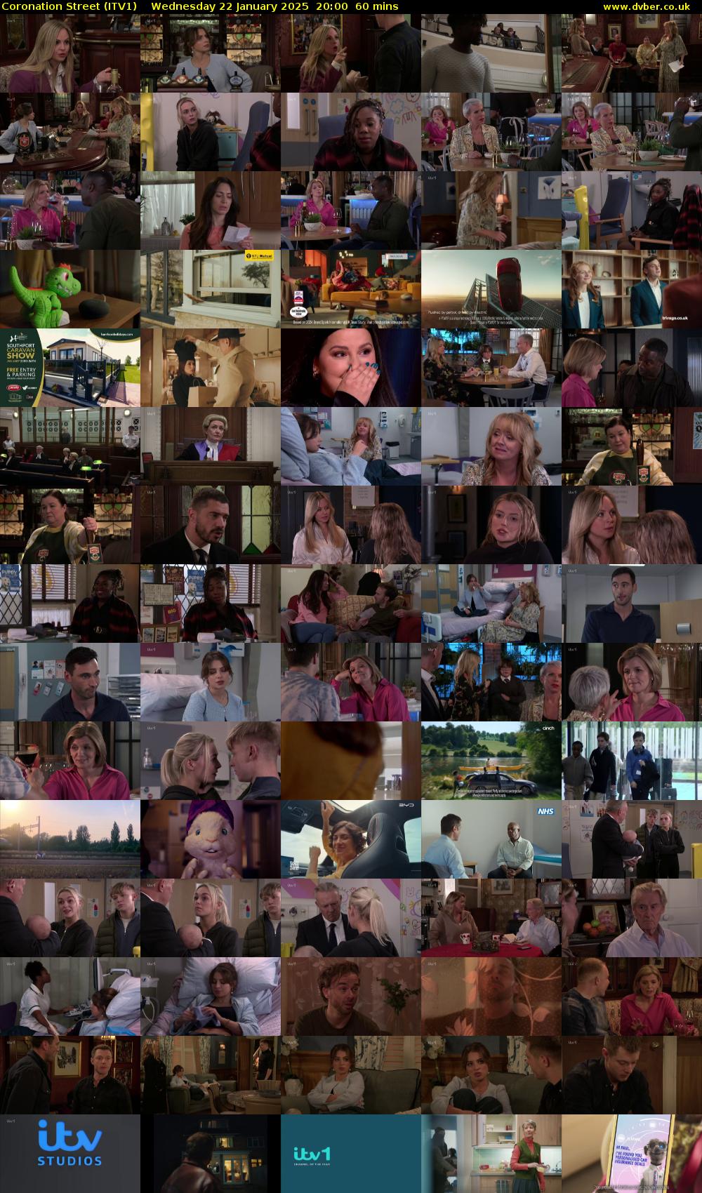 Coronation Street (ITV1) Wednesday 22 January 2025 20:00 - 21:00