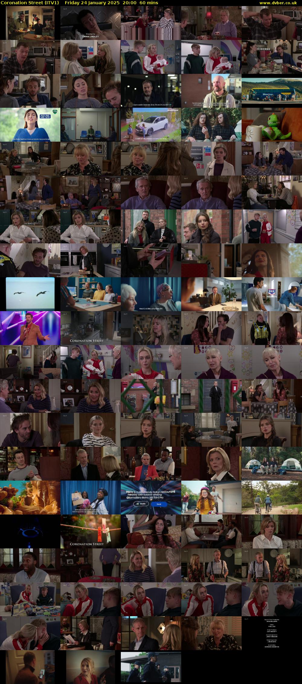 Coronation Street (ITV1) Friday 24 January 2025 20:00 - 21:00