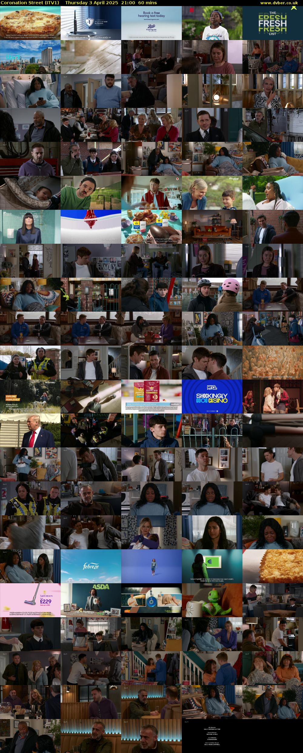 Coronation Street (ITV1) Thursday 3 April 2025 21:00 - 22:00