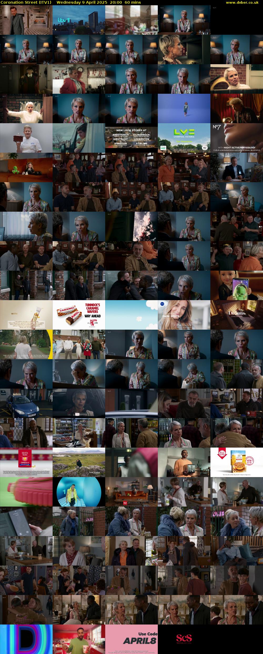 Coronation Street (ITV1) Wednesday 9 April 2025 20:00 - 21:00