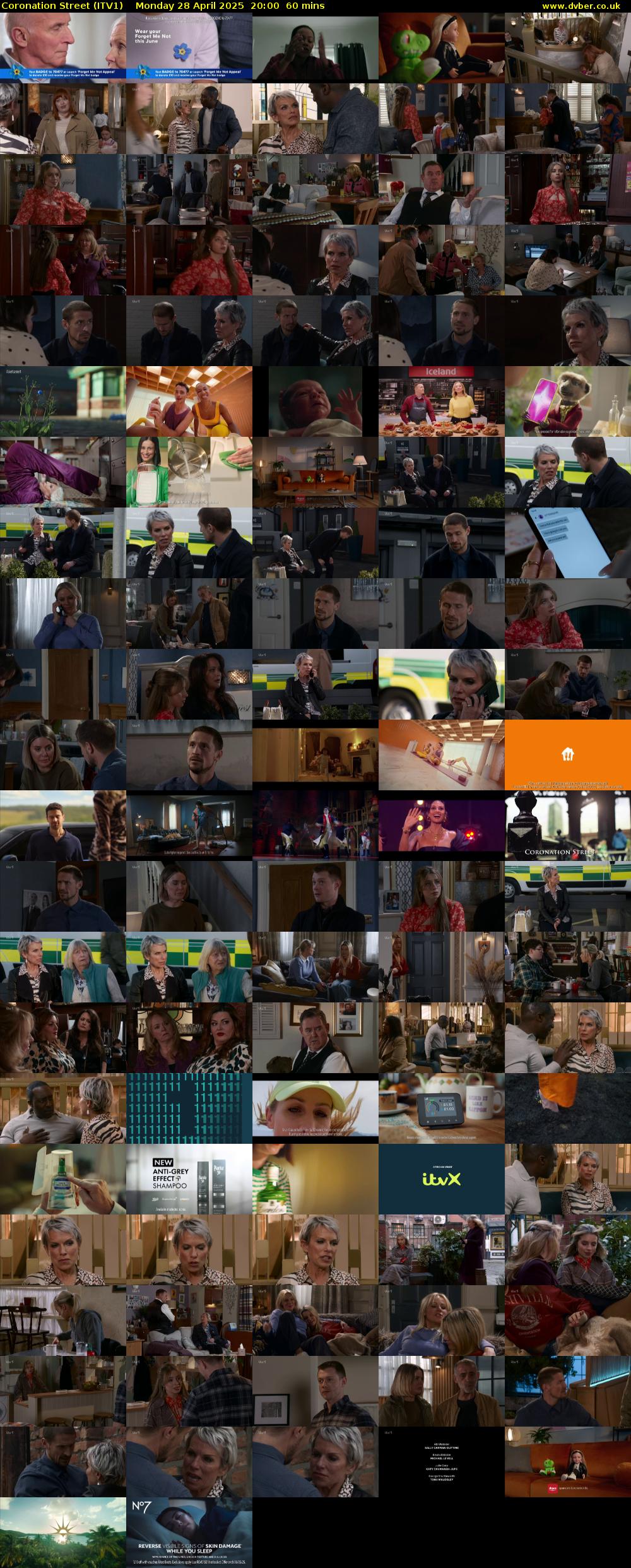 Coronation Street (ITV1) Monday 28 April 2025 20:00 - 21:00