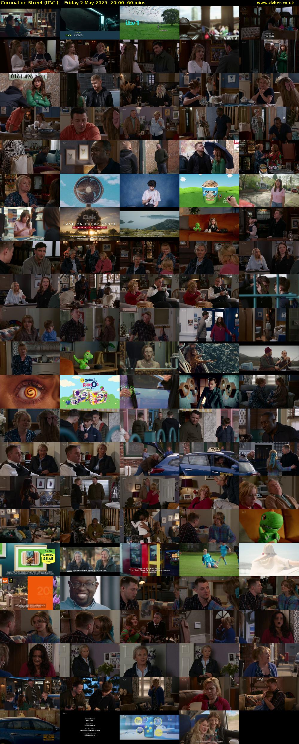 Coronation Street (ITV1) Friday 2 May 2025 20:00 - 21:00