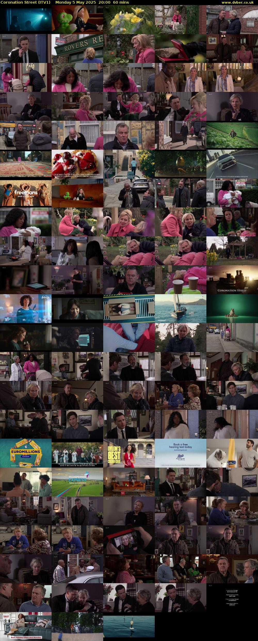 Coronation Street (ITV1) Monday 5 May 2025 20:00 - 21:00
