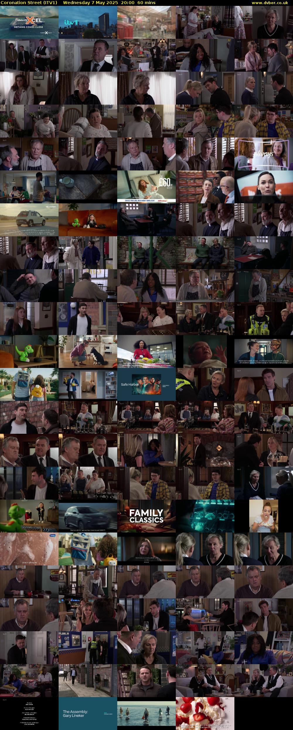 Coronation Street (ITV1) Wednesday 7 May 2025 20:00 - 21:00