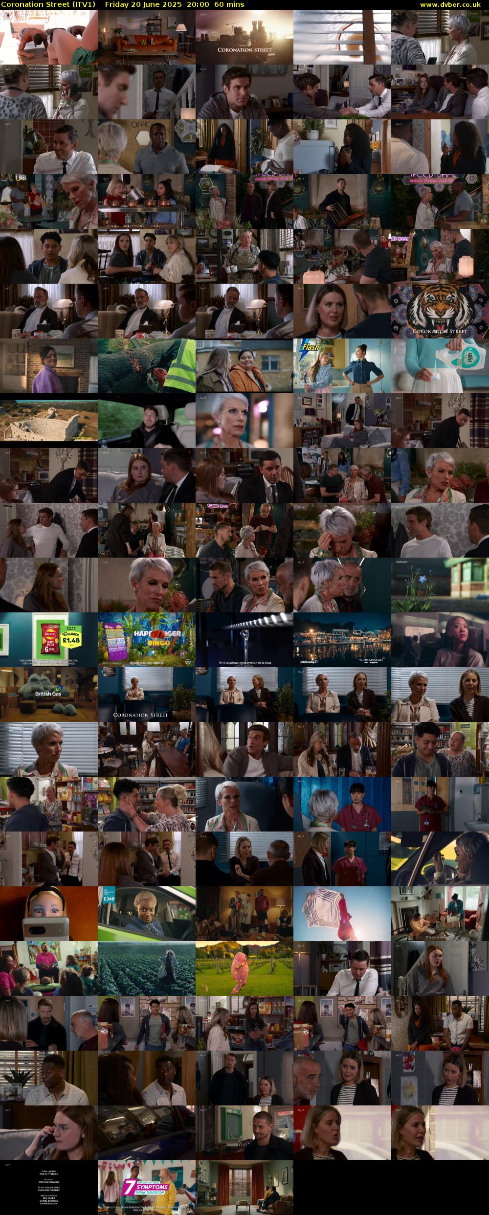 Coronation Street (ITV1) Friday 20 June 2025 20:00 - 21:00