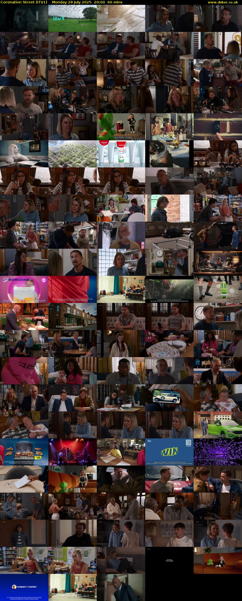 Coronation Street (ITV1) Monday 28 July 2025 20:00 - 21:00