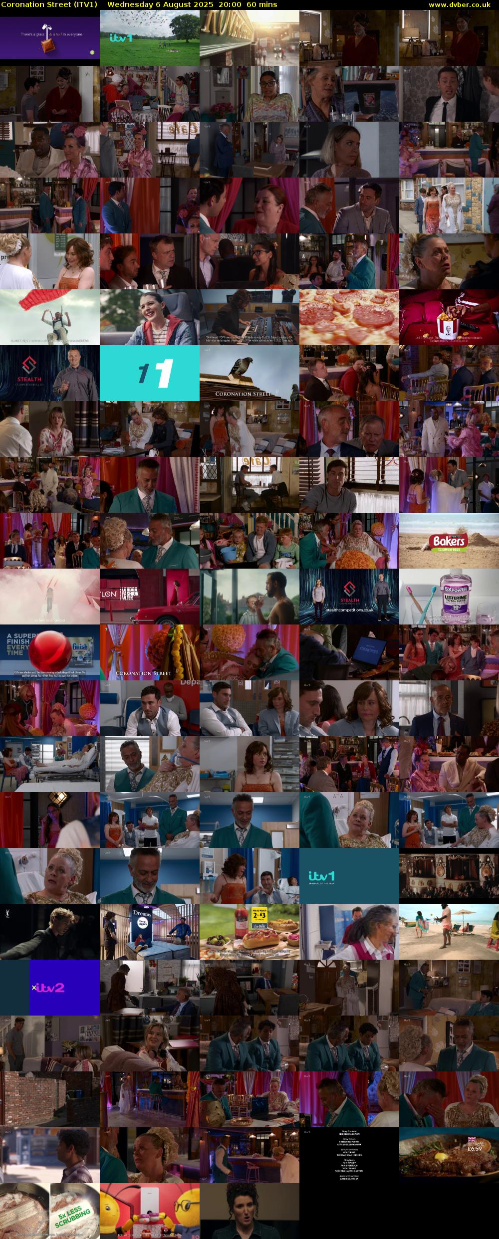 Coronation Street (ITV1) Wednesday 6 August 2025 20:00 - 21:00
