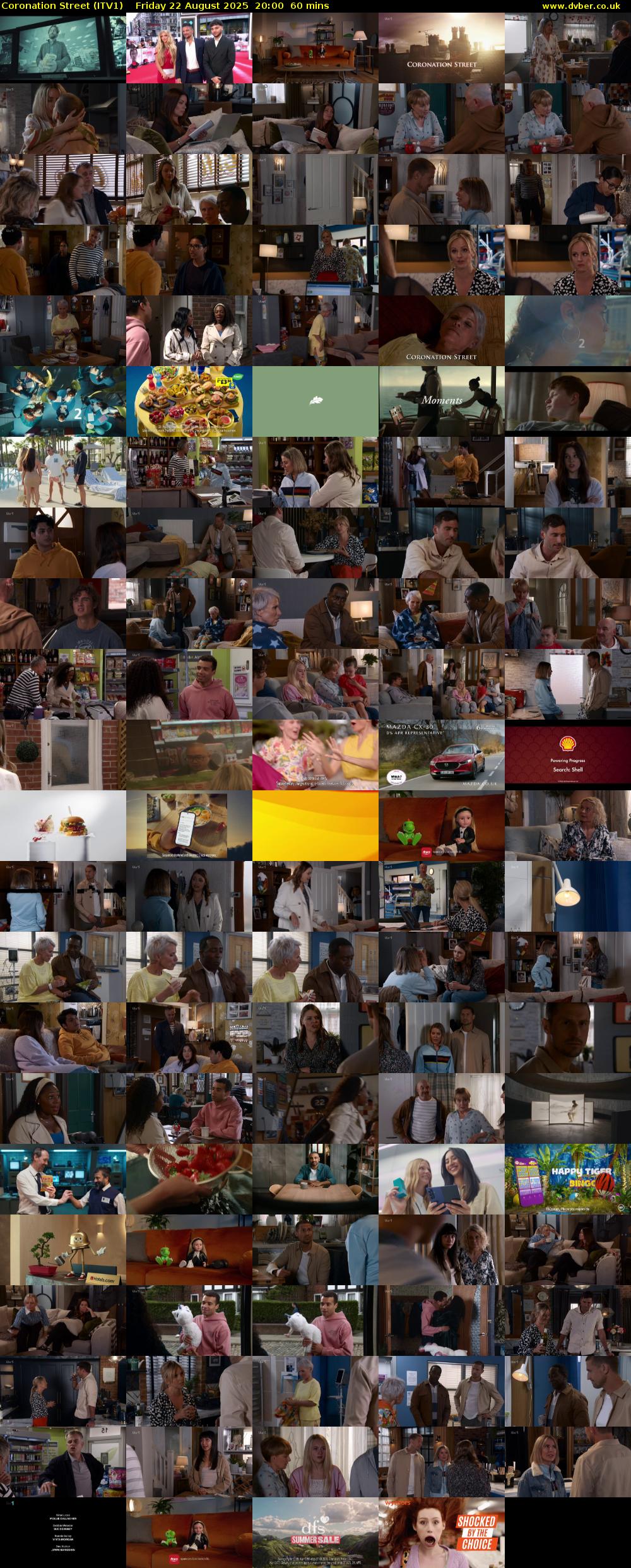 Coronation Street (ITV1) Friday 22 August 2025 20:00 - 21:00
