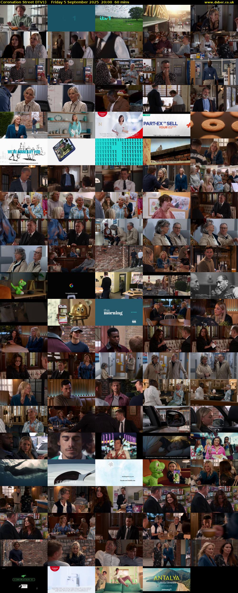 Coronation Street (ITV1) Friday 5 September 2025 20:00 - 21:00