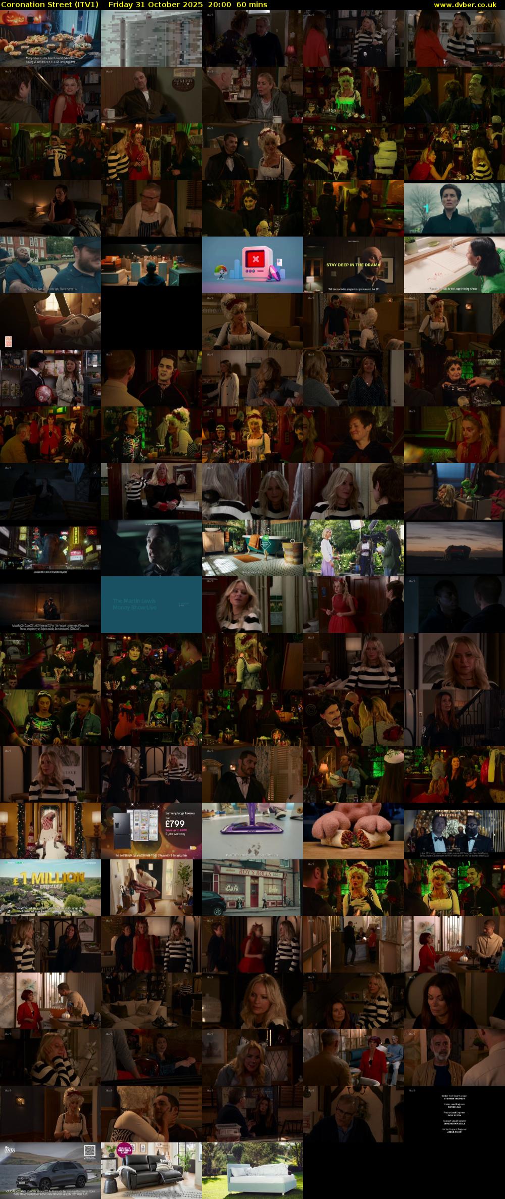 Coronation Street (ITV1) Friday 31 October 2025 20:00 - 21:00