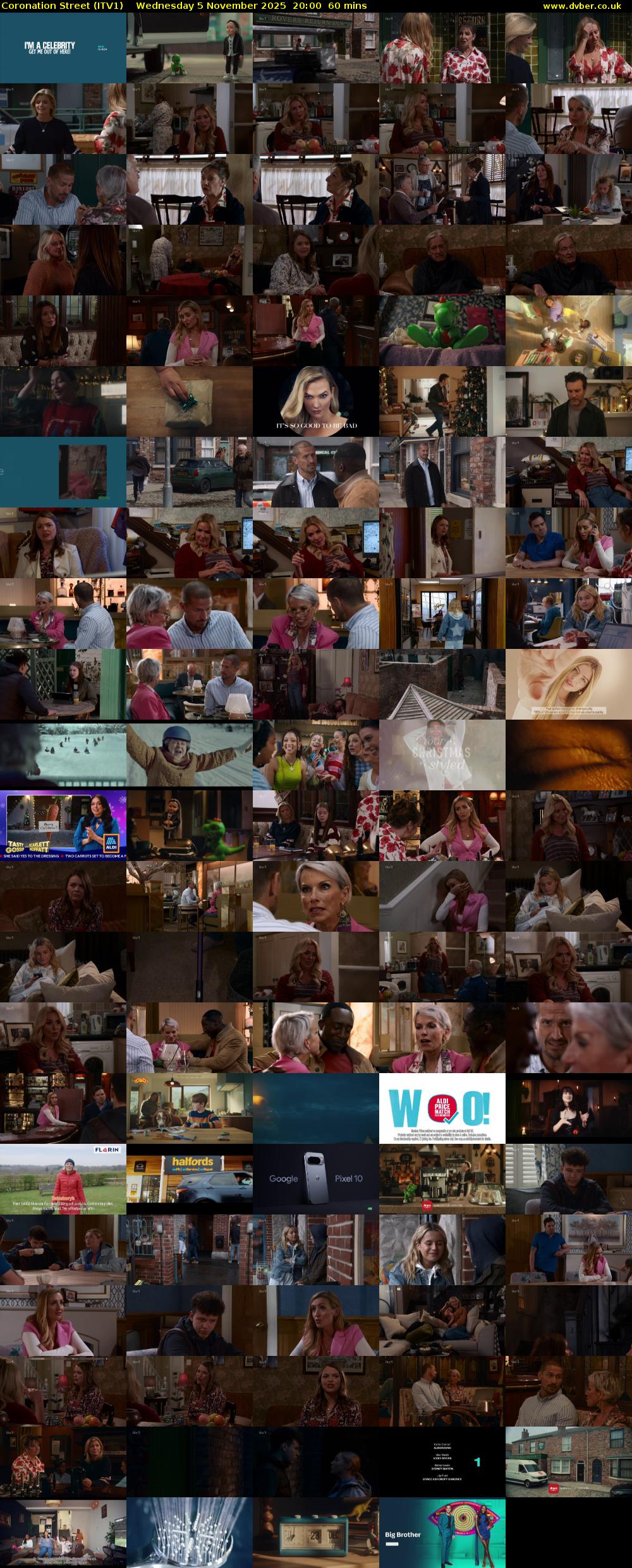 Coronation Street (ITV1) Wednesday 5 November 2025 20:00 - 21:00