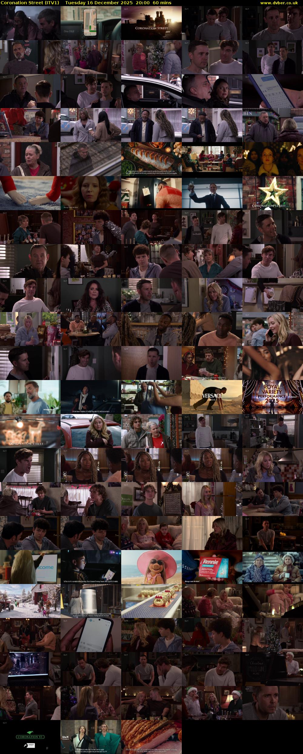 Coronation Street (ITV1) Tuesday 16 December 2025 20:00 - 21:00