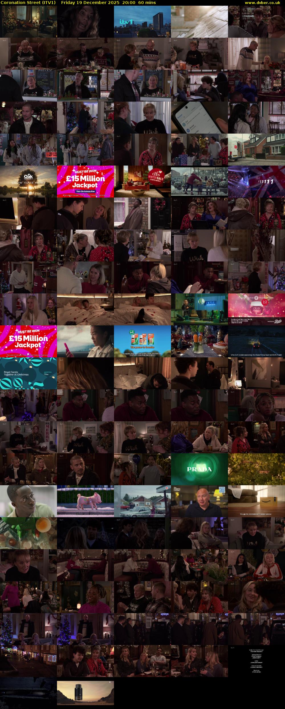 Coronation Street (ITV1) Friday 19 December 2025 20:00 - 21:00