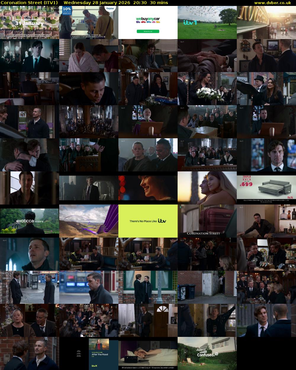 Coronation Street (ITV1) Wednesday 28 January 2026 20:30 - 21:00