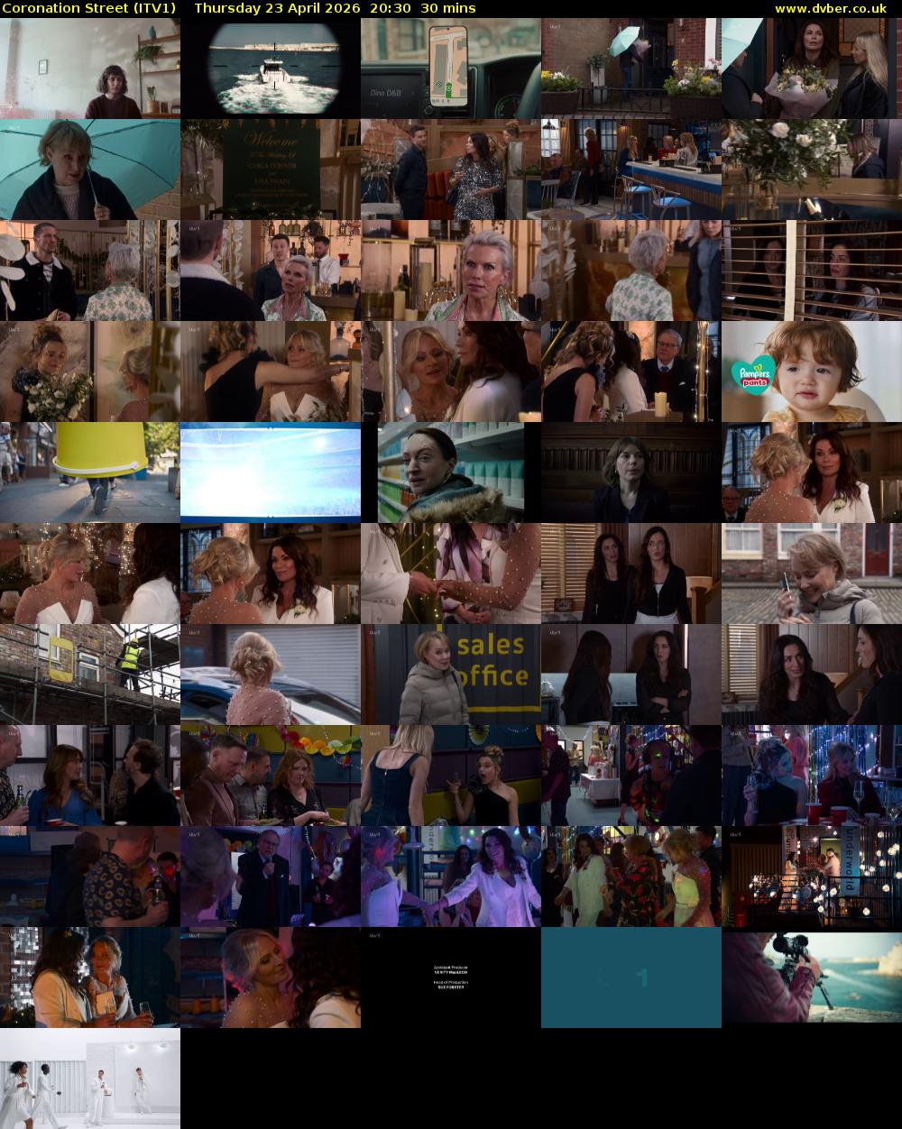 Coronation Street (ITV1) Thursday 23 April 2026 20:30 - 21:00