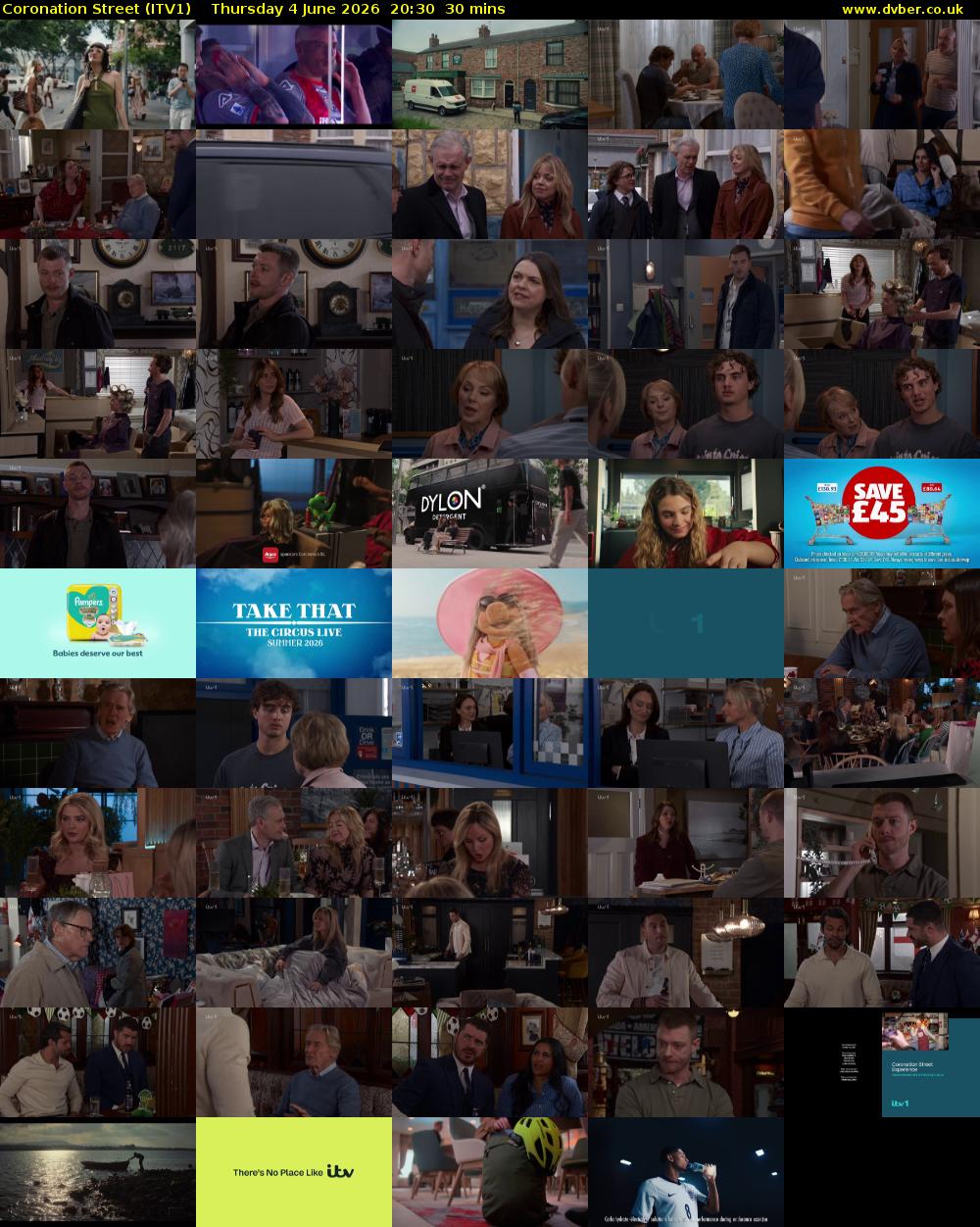 Coronation Street (ITV1) Thursday 4 June 2026 20:30 - 21:00