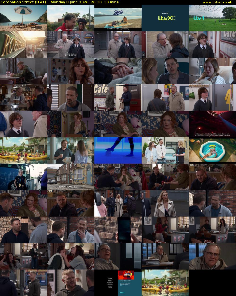 Coronation Street (ITV1) Monday 8 June 2026 20:30 - 21:00