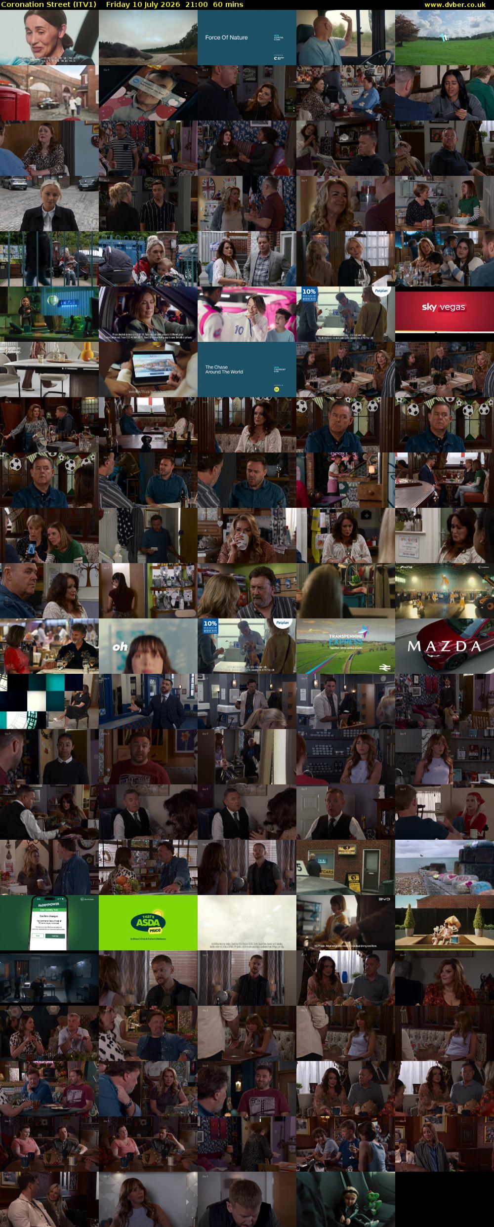 Coronation Street (ITV1) Friday 10 July 2026 21:00 - 22:00