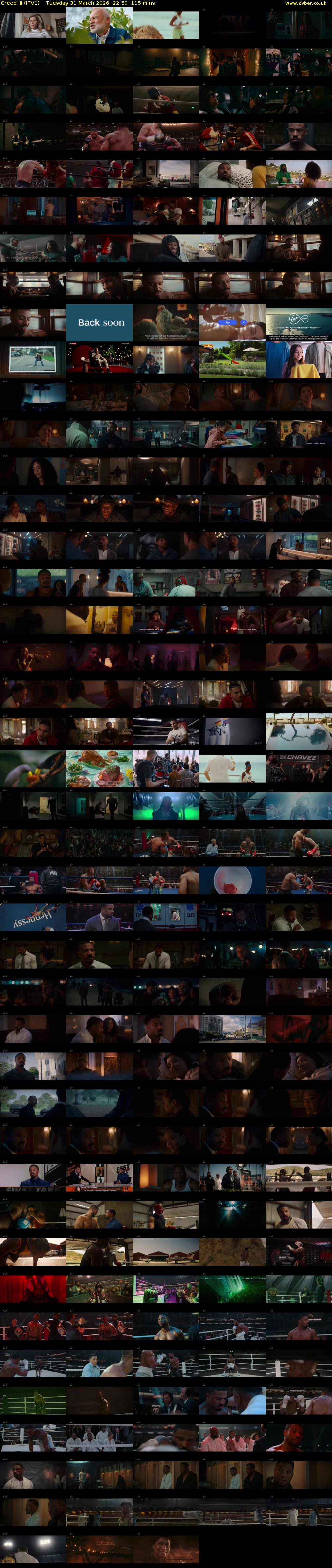 Creed III (ITV1) Tuesday 31 March 2026 22:50 - 00:45