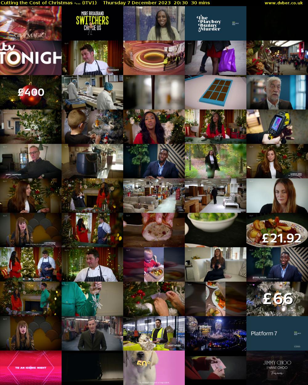 Cutting the Cost of Christmas -... (ITV1) Thursday 7 December 2023 20:30 - 21:00