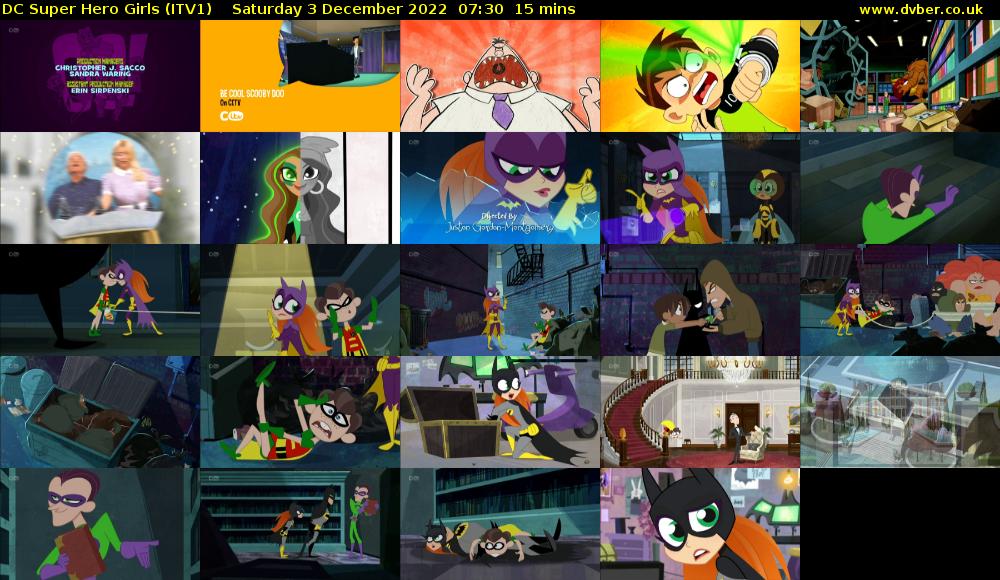 DC Super Hero Girls (ITV1) Saturday 3 December 2022 07:30 - 07:45