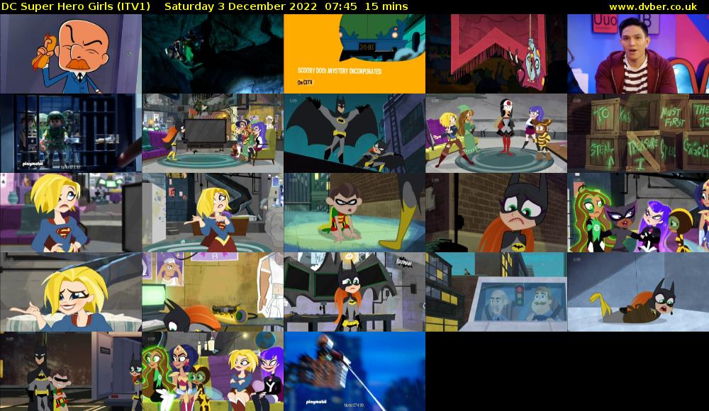 DC Super Hero Girls (ITV1) Saturday 3 December 2022 07:45 - 08:00