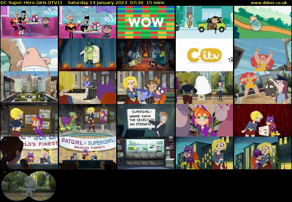 DC Super Hero Girls (ITV1) Saturday 14 January 2023 07:30 - 07:45