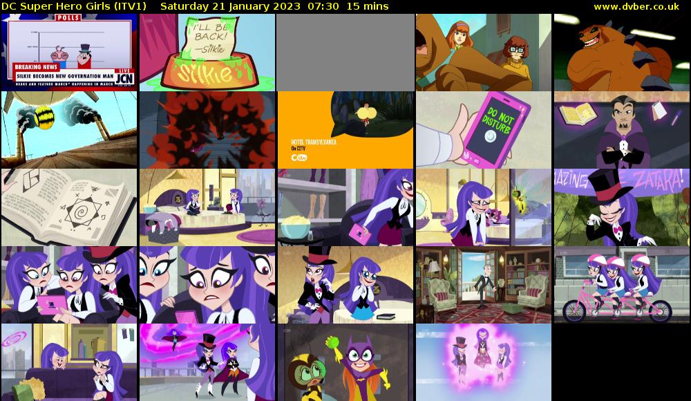 DC Super Hero Girls (ITV1) Saturday 21 January 2023 07:30 - 07:45