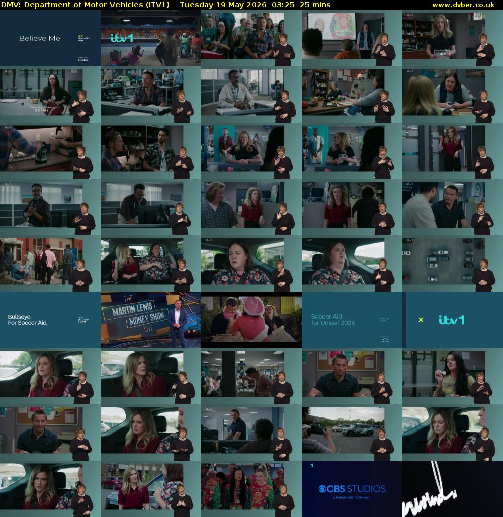 DMV: Department of Motor Vehicles (ITV1) Tuesday 19 May 2026 03:25 - 03:50