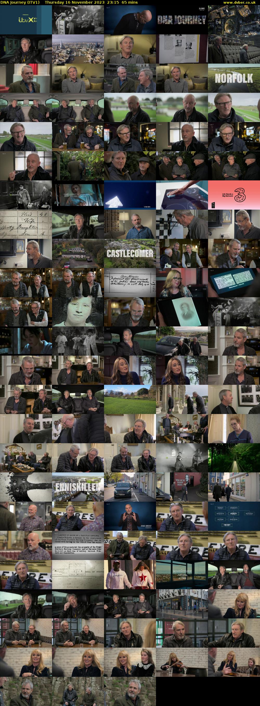 DNA Journey (ITV1) Thursday 16 November 2023 23:15 - 00:20