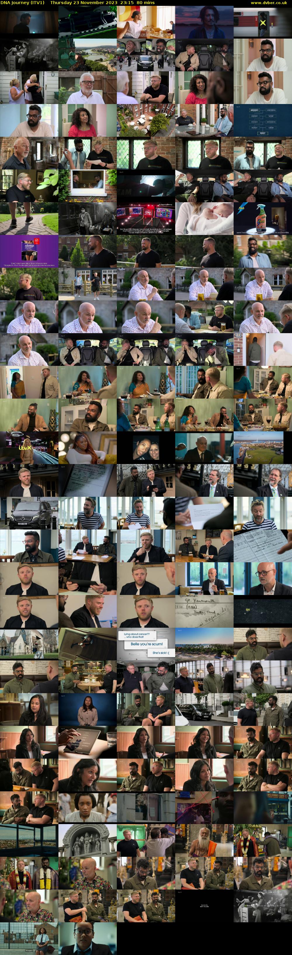 DNA Journey (ITV1) Thursday 23 November 2023 23:15 - 00:35