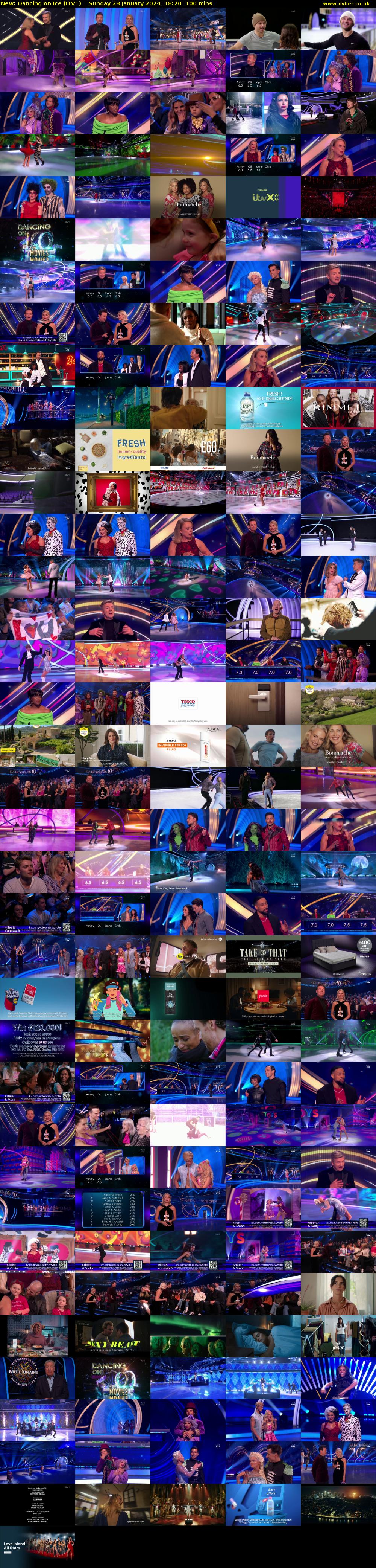 Dancing on Ice (ITV1) Sunday 28 January 2024 18:20 - 20:00