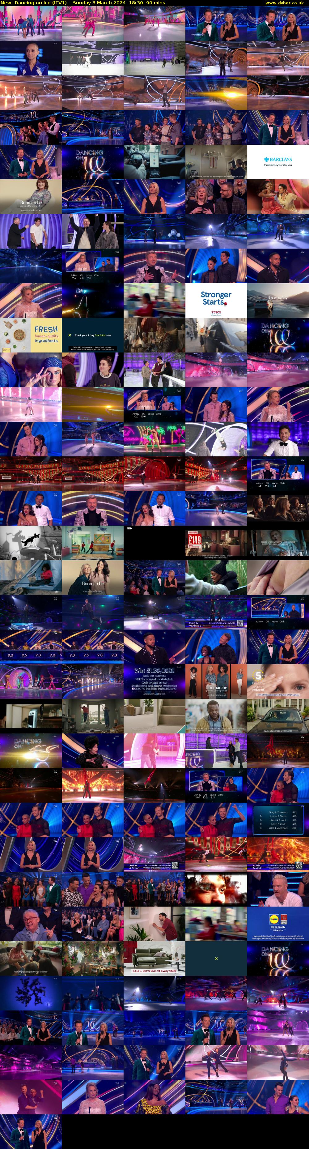 Dancing on Ice (ITV1) Sunday 3 March 2024 18:30 - 20:00