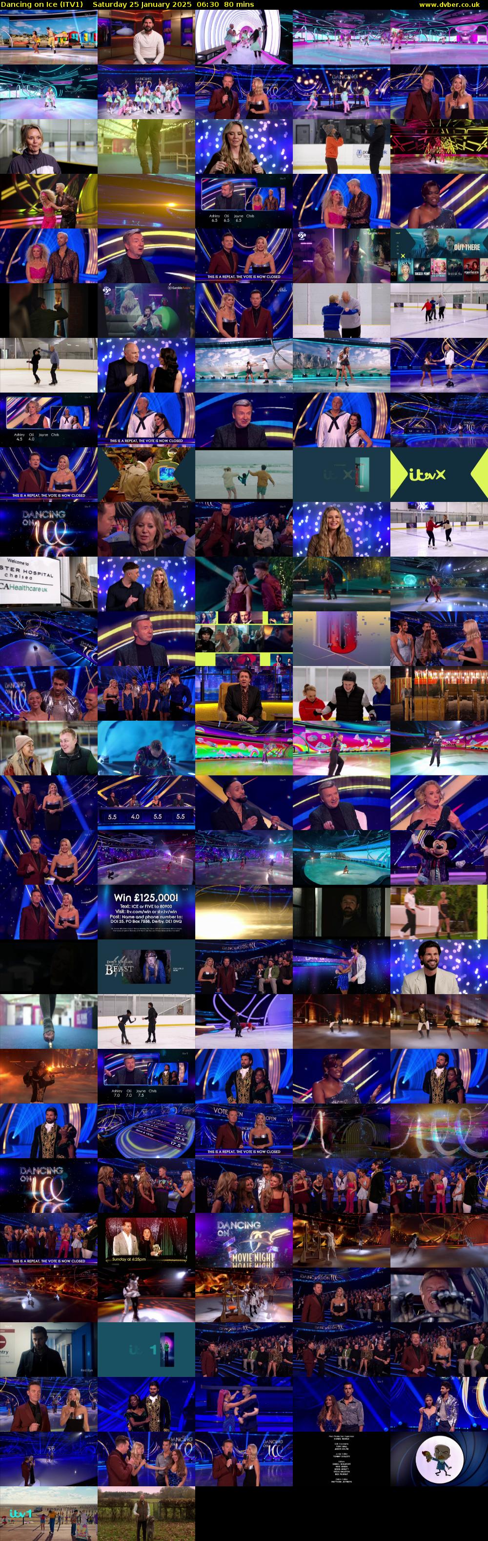 Dancing on Ice (ITV1) Saturday 25 January 2025 06:30 - 07:50