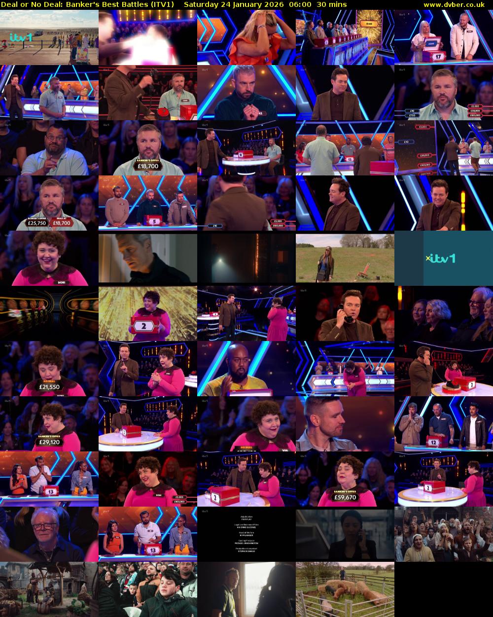 Deal or No Deal: Banker's Best Battles (ITV1) Saturday 24 January 2026 06:00 - 06:30
