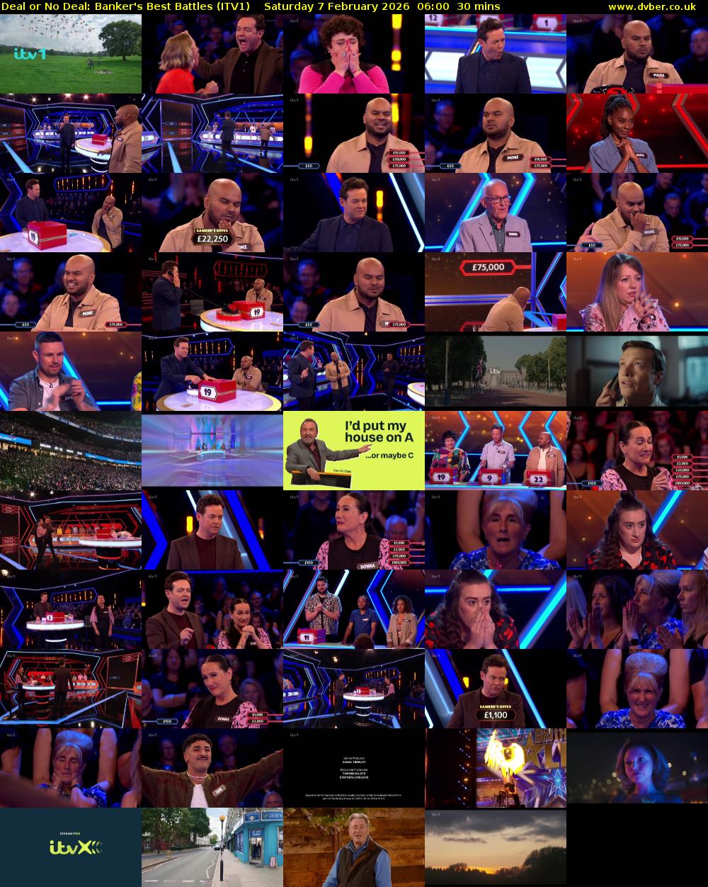Deal or No Deal: Banker's Best Battles (ITV1) Saturday 7 February 2026 06:00 - 06:30