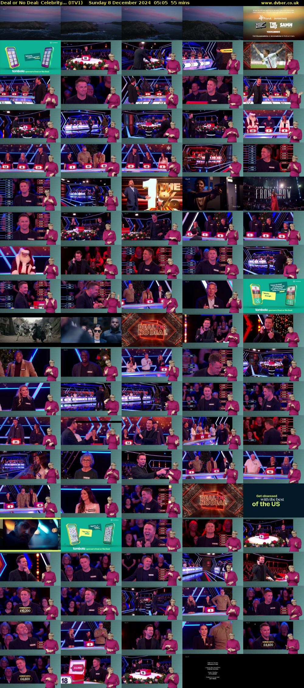 Deal or No Deal: Celebrity... (ITV1) Sunday 8 December 2024 05:05 - 06:00