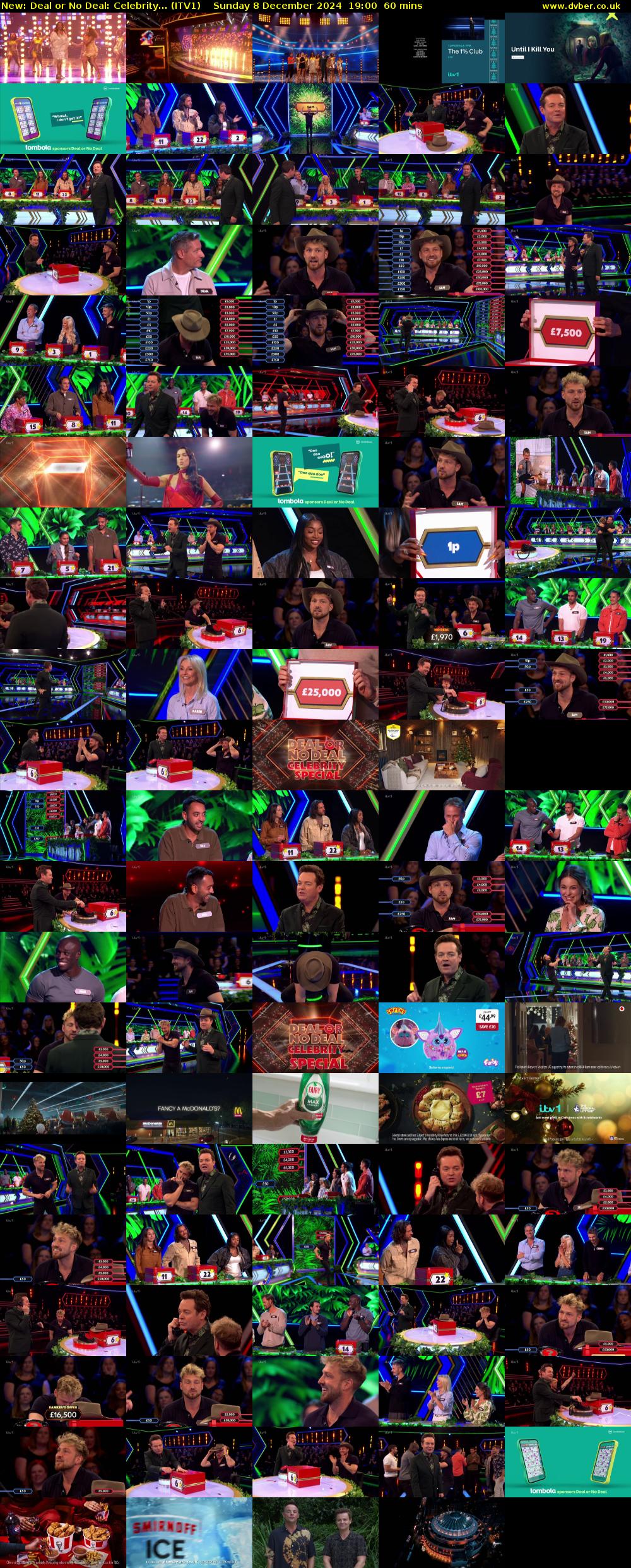 Deal or No Deal: Celebrity... (ITV1) Sunday 8 December 2024 19:00 - 20:00