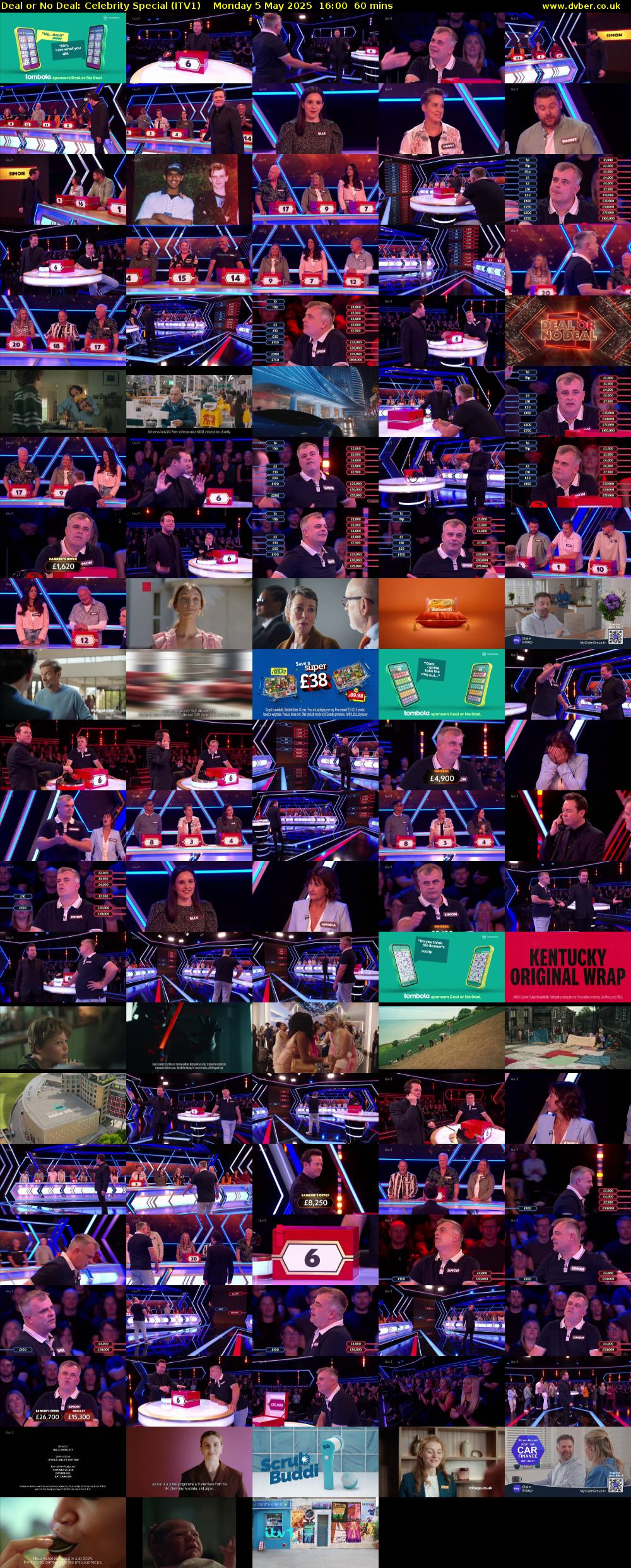 Deal or No Deal: Celebrity Special (ITV1) Monday 5 May 2025 16:00 - 17:00