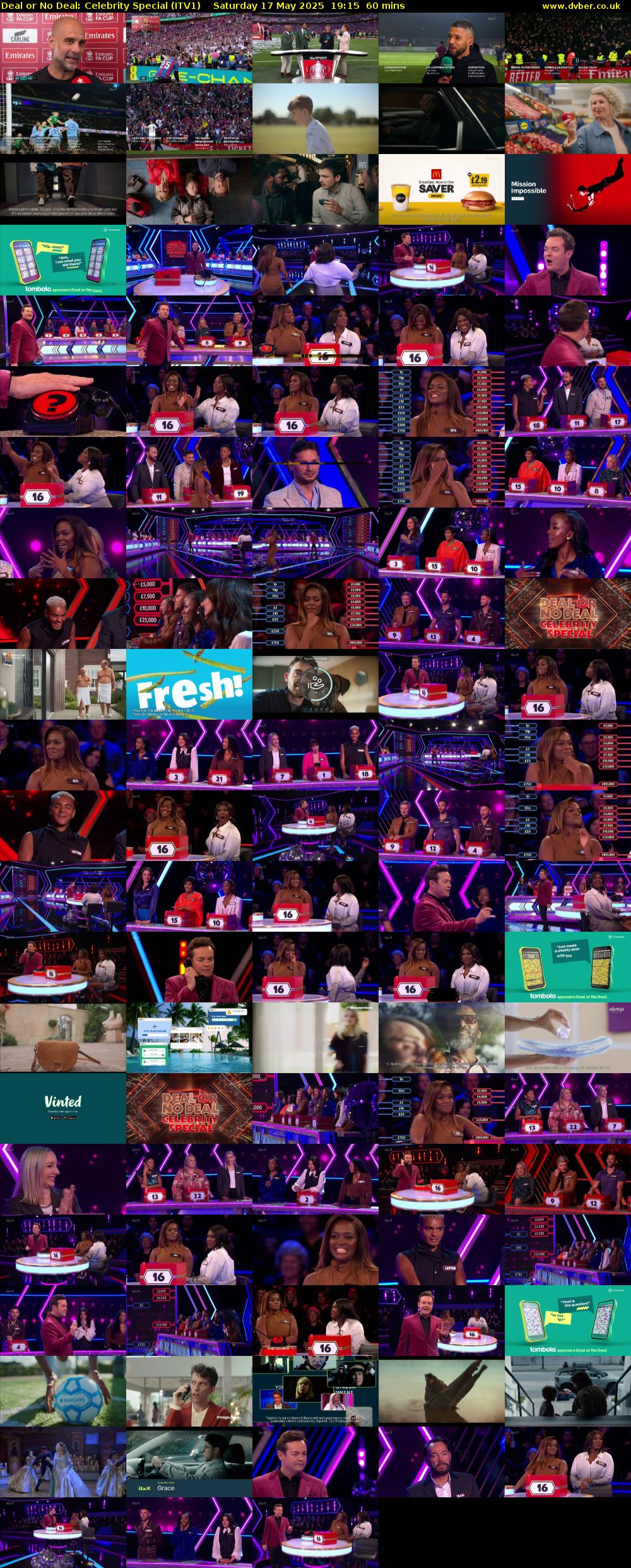 Deal or No Deal: Celebrity Special (ITV1) Saturday 17 May 2025 19:15 - 20:15